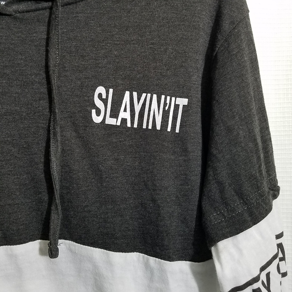 Graphic Tee shirt..on fire..Slaying it hoodie lrge - Picture 8 of 8